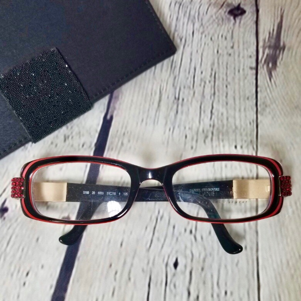 Swarovski crystal embellished frames w case